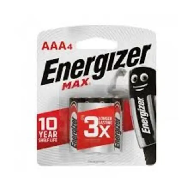 Energizer Battery Max AAA 4 Pieces